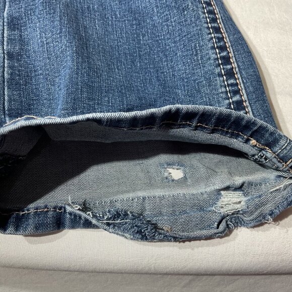 Grace In L.A. Womens Embellished Bootcut Jeans Size 28 Blue Denim With Decorativ - Picture 9 of 11